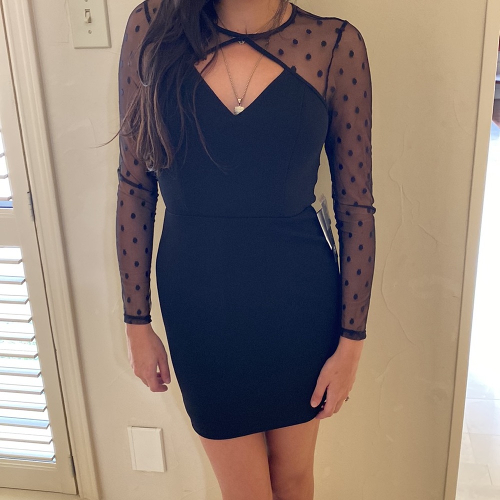My little black dress, NWT, Junior size medium, but more like small, fitted
